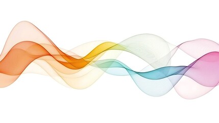 Obraz premium Rainbow Wave Abstract Background.