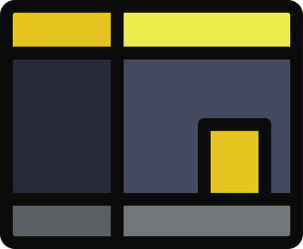 Kaaba Filled Line Icon