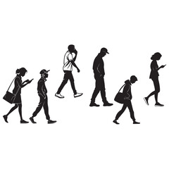 people icon. person icon. User icon vector set. Profile and people silhouette collection
