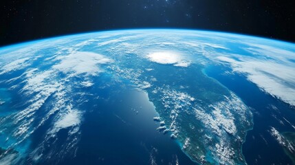 Obraz premium Exploring earth's beauty aerial view of the planet nature high altitude atmospheric perspective global wonder