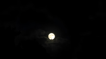 moon and clouds
