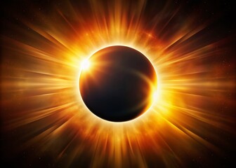 Majestic Solar Eclipse Silhouette: Sun, Moon, and Shadow Play