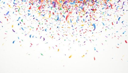 Confetti Colourful Pattern Wallpaper Festive Concept White Background