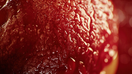 Close-up view of a juicy, textured berry