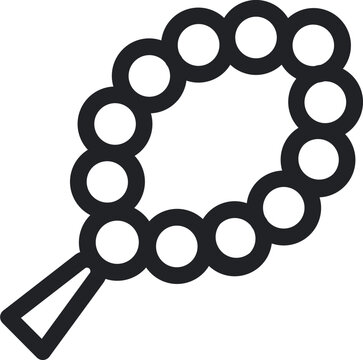 Prayer Beads Outline Icon