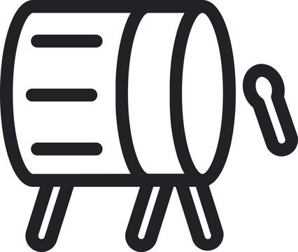 Islamic Drum Outline Icon