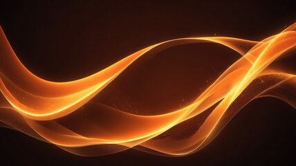 abstract orange background with waves