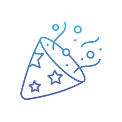 Confetti Cap Vector icon