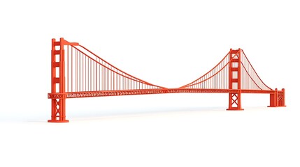 Fototapeta premium a bridge on a white background