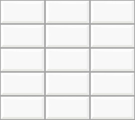 White brick wall texture decoration kitchen backsplash plastic panel building outdoor design. Vector