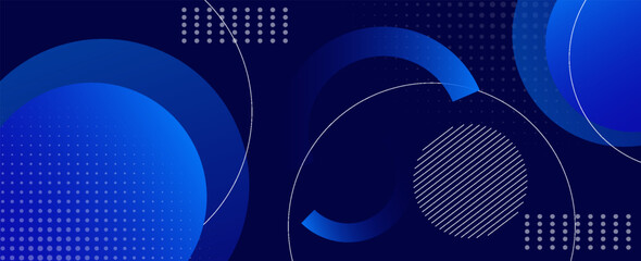 Abstract blue geometric background. Dynamic shapes composition. Eps10