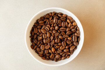 Freshly roasted coffee beans reveal their rich aroma and deep flavors