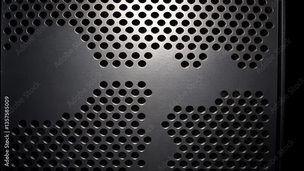 Poster intricate abstract black texture with hexagonal patterns and contrasts generative ai