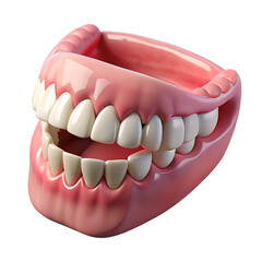 Obraz premium Awesome and clear 3D Model of a Complete Upper and Lower Denture