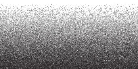 Noise dot grain background of dotwork gradient halftone pattern. Vector stipple effect of grain noise with grainy texture