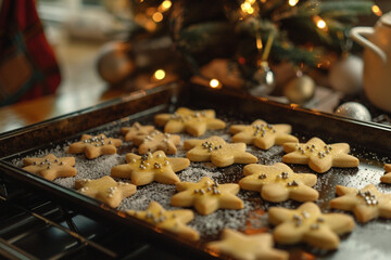 christmas cookies on the table