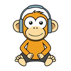 characters.



9/9

ChatGPT said:
A playful monkey sits with headphones on, eyes closed, swaying to the rhythm of a catchy song, fully immersed in the music's vibe.
