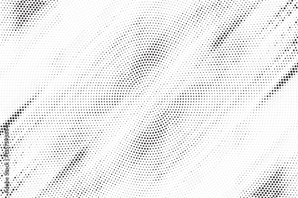 Poster Halftone background vector, abstract backdrop design with two tone pattern and copy space for edit your content