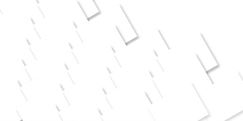 3D White geometric abstract background overlap layer on bright space with rounded rhomb effect decoration. Vector abstract graphic design Banner Pattern background web template.