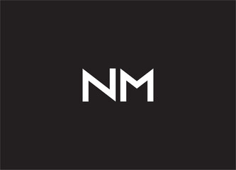 NM Letter Logo, NM Logo, N Letter Logo, M Letter Logo, N Logo, M Logo, NM Monogram Design, NM