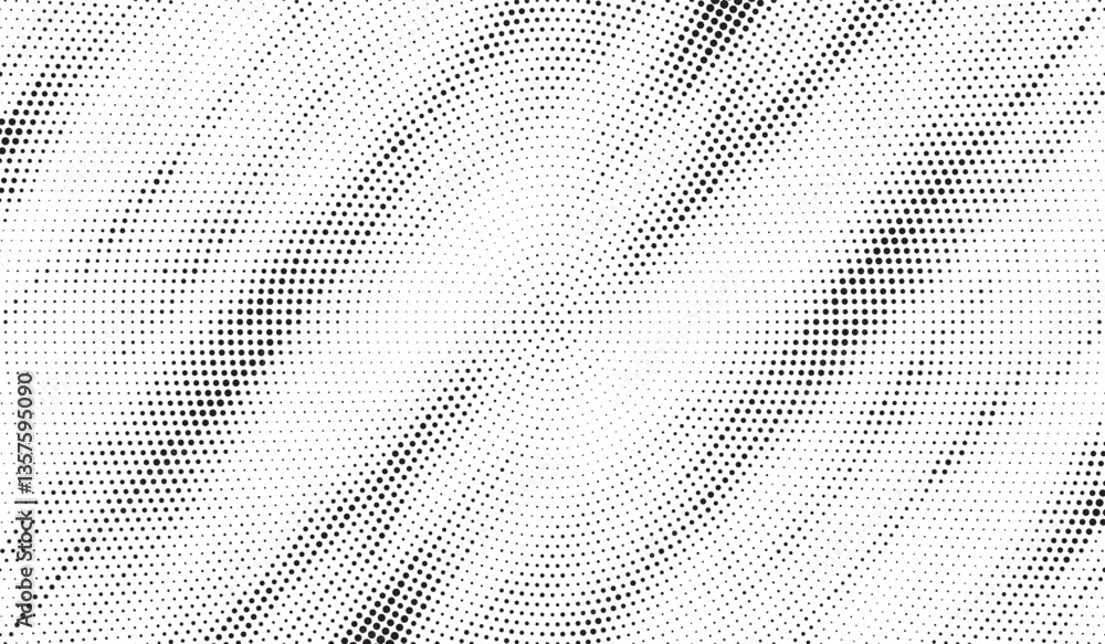 Poster Halftone background vector, abstract backdrop design with two tone pattern and copy space for edit your content