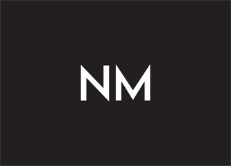 NM Letter Logo, NM Logo, N Letter Logo, M Letter Logo, N Logo, M Logo, NM Monogram Design, NM