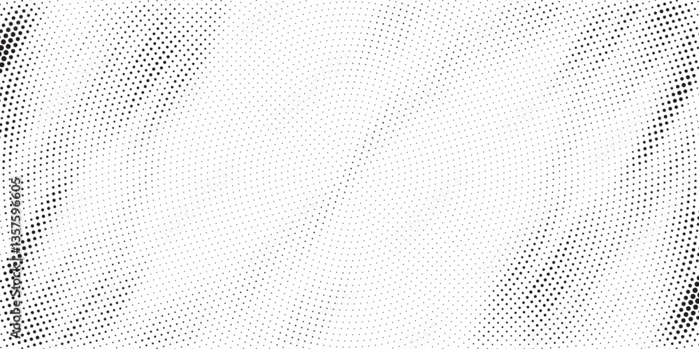 Poster Halftone background vector, abstract backdrop design with two tone pattern and copy space for edit your content