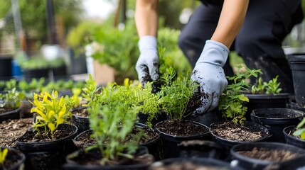 Fototapeta premium young woman running in the park