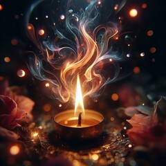 A flame of enigmatic beauty its unpredictable flickers and subtl