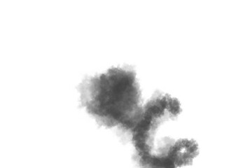 Mysterious Grey Island Silhouette