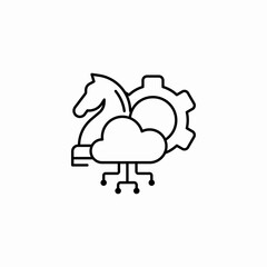 computing strategy icon sign vector