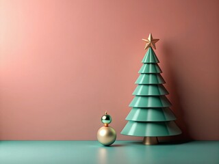 Minimalist Christmas Laptop Wallpaper: Simple Festive Design
