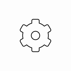 gear part icon sign vector