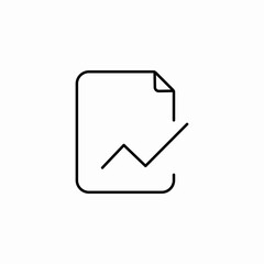 statistics document icon sign vector