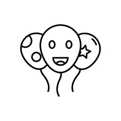 Balloons  Vector icon
