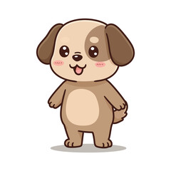 Adorable Cartoon Puppy Cute Dog Illustration