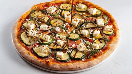 Delicious Zucchini and Feta Pizza: A Gourmet Vegetarian Delight