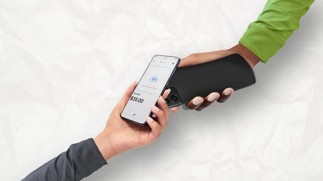 Contactless NFC Payment animation using Smartphone focusing on smooth movements, modern technology, and aesthetic lighting. Perfect for fintech content, payment education, and electronic t