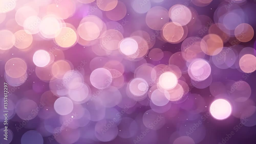 Aufkleber abstract bokeh background with pink and purple circular lights and soft blur