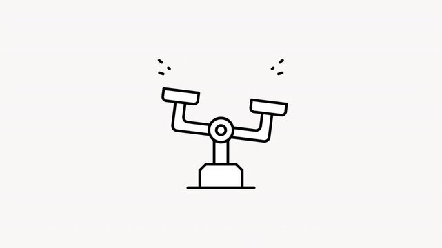 Law & Order Balance Scale Animated Icon