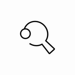 table tennis icon sign vector