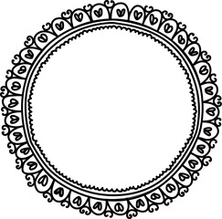 Intricate Circular Lace Frame