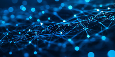 Minimal tech background with networking and big data theme