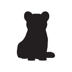 African Civet Silhouette Vector - Elegant and Unique Nocturnal Mammal Clipart for Jungle Logos - African Civet Vector - African Civet Icon - African Civet Illustration

