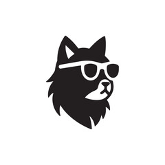 cat vector silhouette clip art logo design illustration