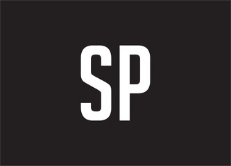 SP Letter Logo, SP Logo, S Letter Logo, P Letter Logo, S Logo, P Logo, SP Monogram Design, SP
