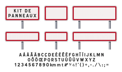 Kit de panneaux de ville français – Signalisation et panneaux directionnels à personnaliser © PuddleJumper