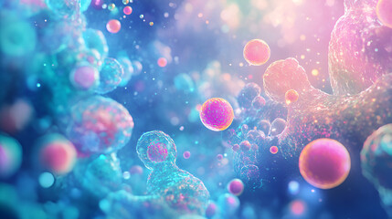 Creative image of embryonic stem cells cellular 