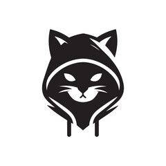 cat vector silhouette clip art logo design illustration
