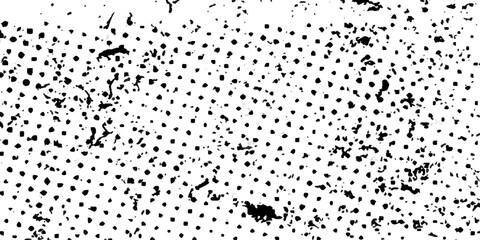 Rough black and white texture vector. Distressed overlay texture. Vector Illustration, abstract halftone backdrop in white and black tones in pop art style, geometric monochrome background. For poster
